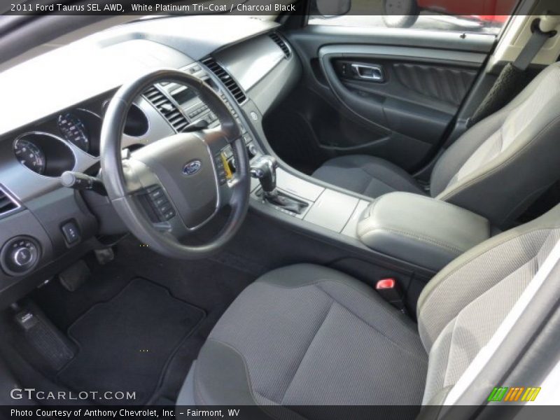 White Platinum Tri-Coat / Charcoal Black 2011 Ford Taurus SEL AWD