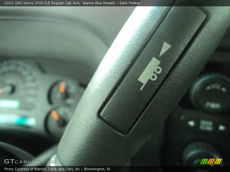 Marine Blue Metallic / Dark Pewter 2003 GMC Sierra 1500 SLE Regular Cab 4x4