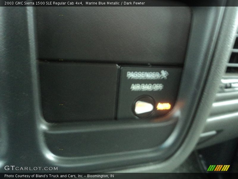 Marine Blue Metallic / Dark Pewter 2003 GMC Sierra 1500 SLE Regular Cab 4x4