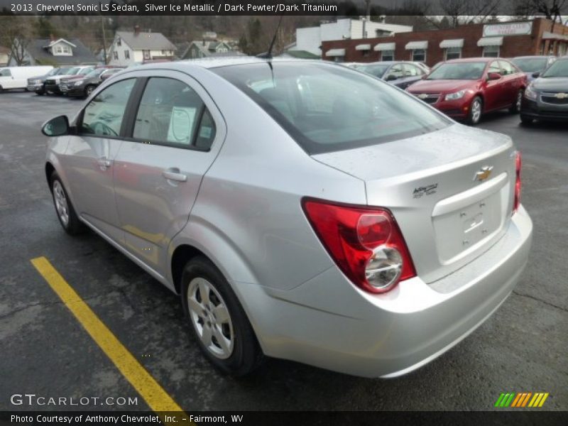 Silver Ice Metallic / Dark Pewter/Dark Titanium 2013 Chevrolet Sonic LS Sedan