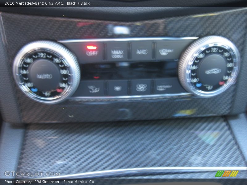 Black / Black 2010 Mercedes-Benz C 63 AMG