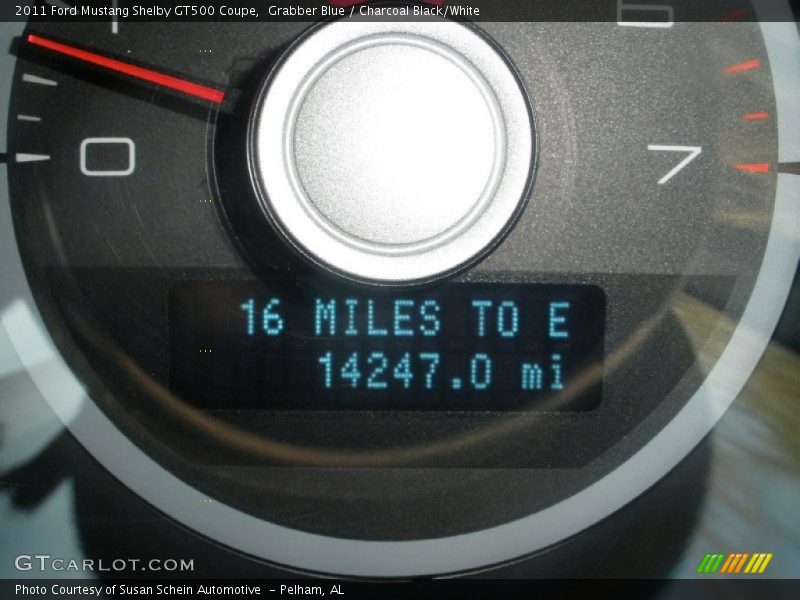 Grabber Blue / Charcoal Black/White 2011 Ford Mustang Shelby GT500 Coupe
