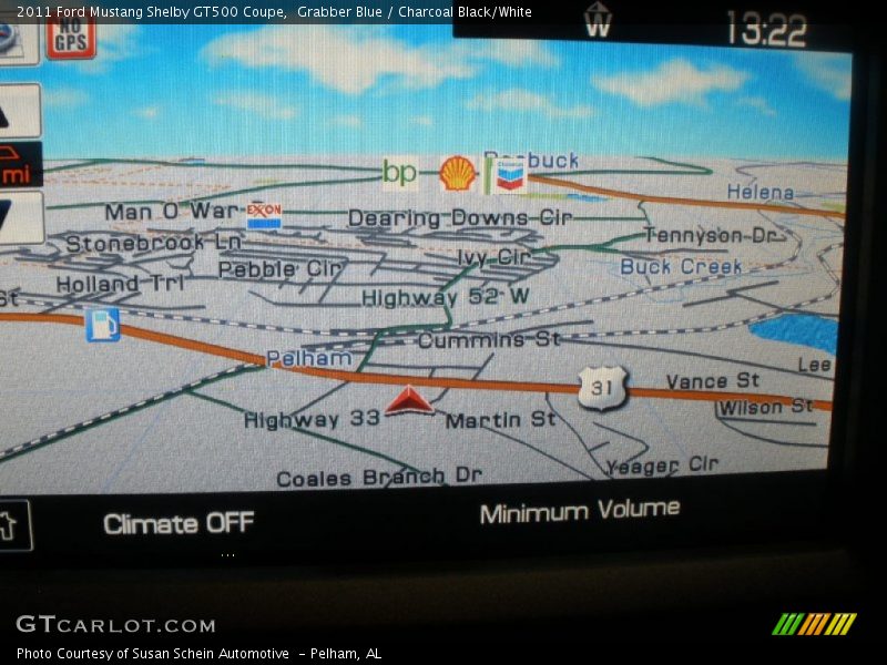 Navigation of 2011 Mustang Shelby GT500 Coupe