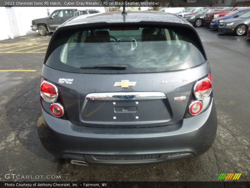 Cyber Gray Metallic / RS Jet Black Leather/Microfiber 2013 Chevrolet Sonic RS Hatch