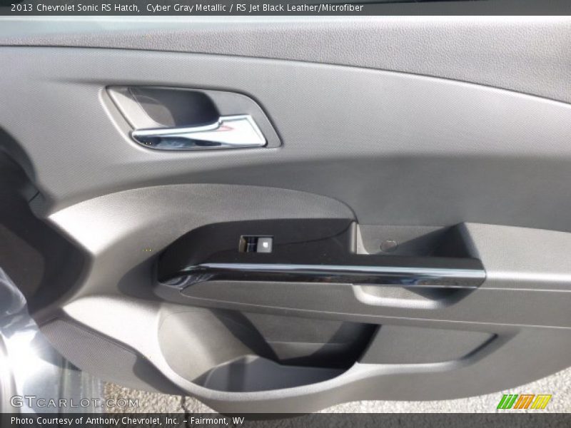 Cyber Gray Metallic / RS Jet Black Leather/Microfiber 2013 Chevrolet Sonic RS Hatch