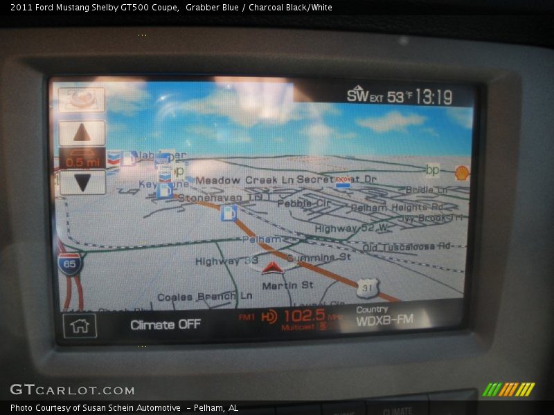 Navigation of 2011 Mustang Shelby GT500 Coupe
