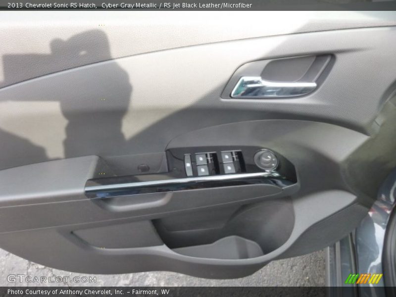Cyber Gray Metallic / RS Jet Black Leather/Microfiber 2013 Chevrolet Sonic RS Hatch