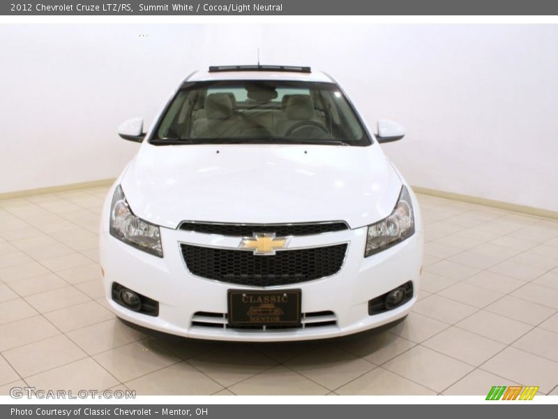 Summit White / Cocoa/Light Neutral 2012 Chevrolet Cruze LTZ/RS