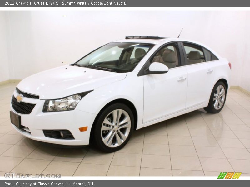 Summit White / Cocoa/Light Neutral 2012 Chevrolet Cruze LTZ/RS