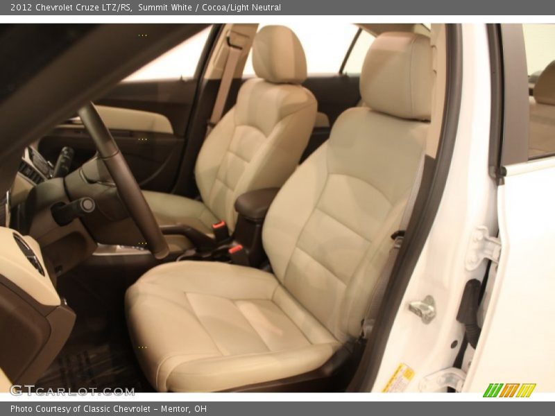 Front Seat of 2012 Cruze LTZ/RS