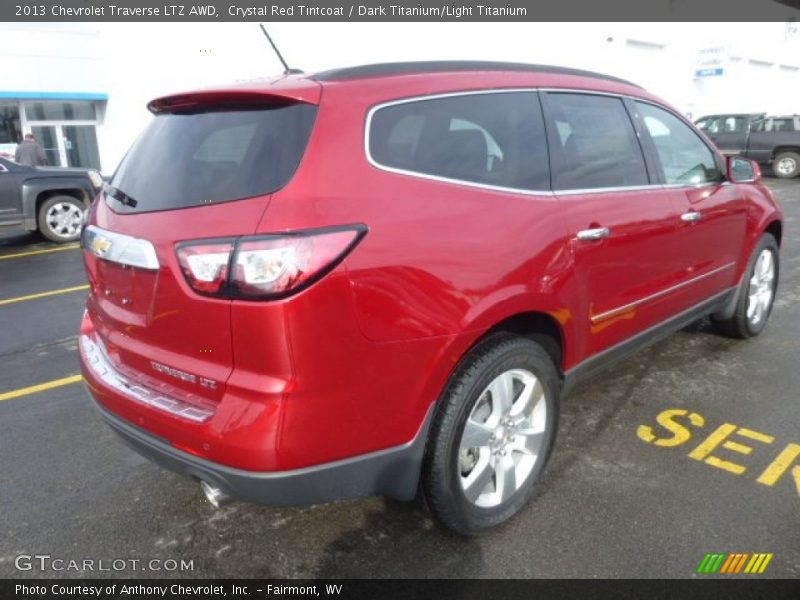 Crystal Red Tintcoat / Dark Titanium/Light Titanium 2013 Chevrolet Traverse LTZ AWD
