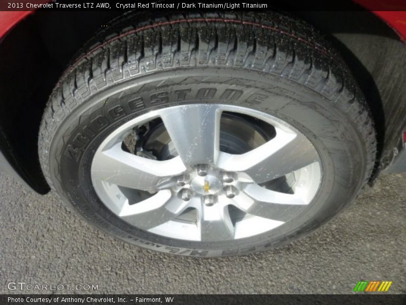 Crystal Red Tintcoat / Dark Titanium/Light Titanium 2013 Chevrolet Traverse LTZ AWD