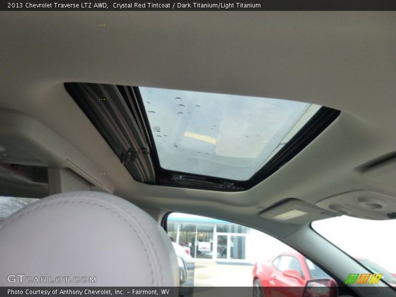 Crystal Red Tintcoat / Dark Titanium/Light Titanium 2013 Chevrolet Traverse LTZ AWD