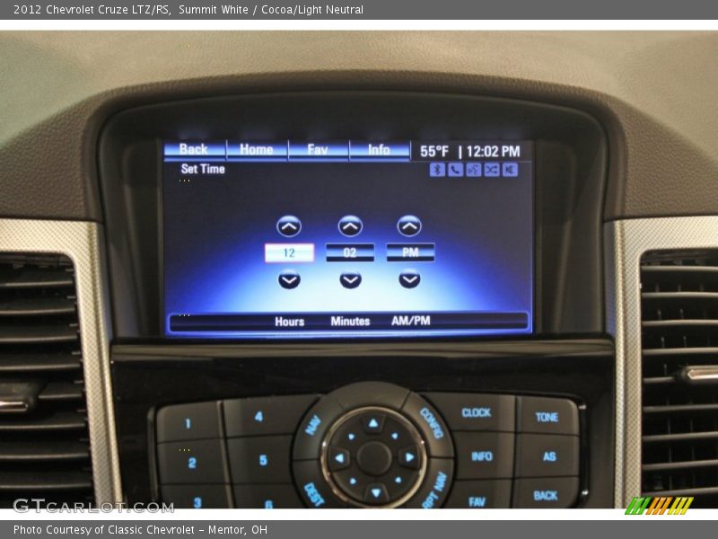 Summit White / Cocoa/Light Neutral 2012 Chevrolet Cruze LTZ/RS