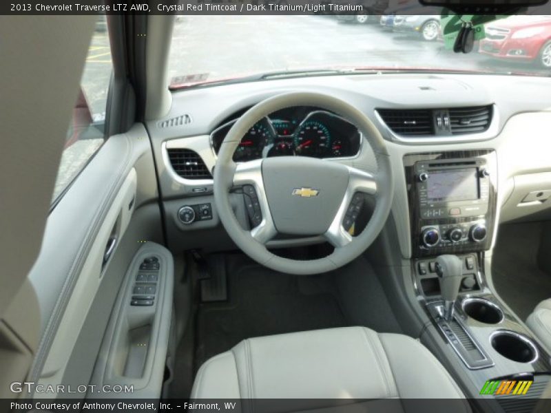 Crystal Red Tintcoat / Dark Titanium/Light Titanium 2013 Chevrolet Traverse LTZ AWD