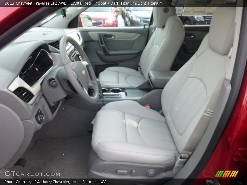 Crystal Red Tintcoat / Dark Titanium/Light Titanium 2013 Chevrolet Traverse LTZ AWD