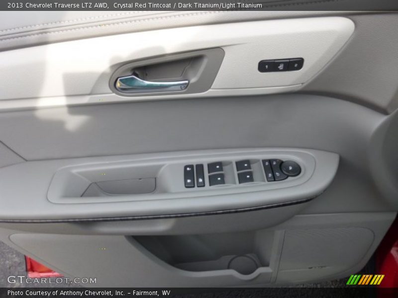 Crystal Red Tintcoat / Dark Titanium/Light Titanium 2013 Chevrolet Traverse LTZ AWD