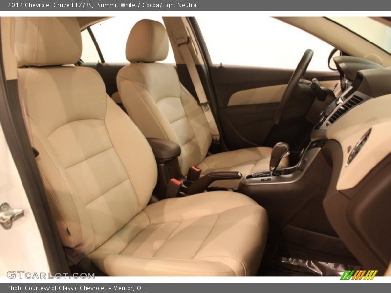 Summit White / Cocoa/Light Neutral 2012 Chevrolet Cruze LTZ/RS