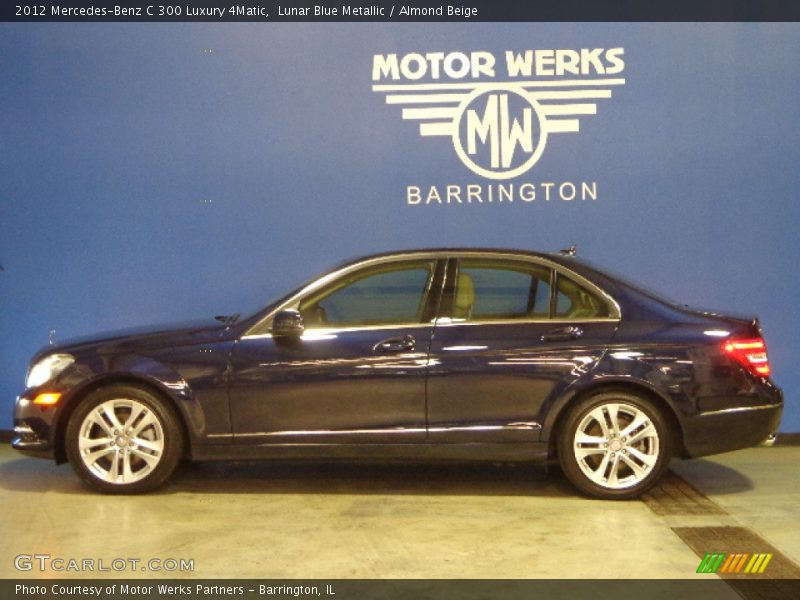 Lunar Blue Metallic / Almond Beige 2012 Mercedes-Benz C 300 Luxury 4Matic