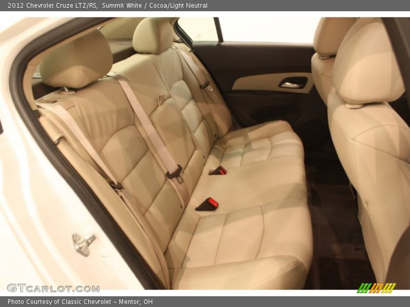 Rear Seat of 2012 Cruze LTZ/RS