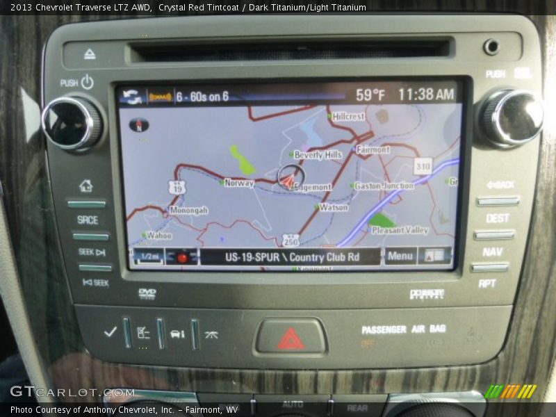 Crystal Red Tintcoat / Dark Titanium/Light Titanium 2013 Chevrolet Traverse LTZ AWD