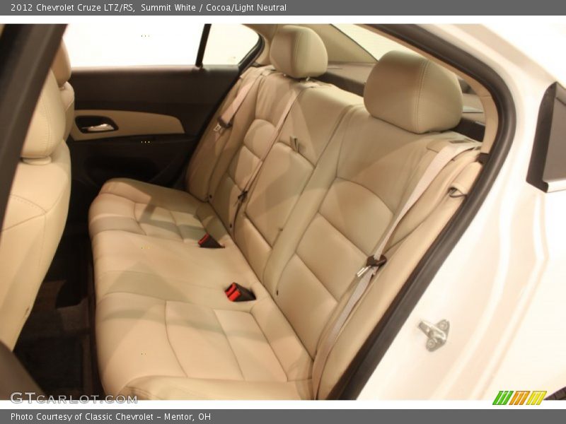 Rear Seat of 2012 Cruze LTZ/RS