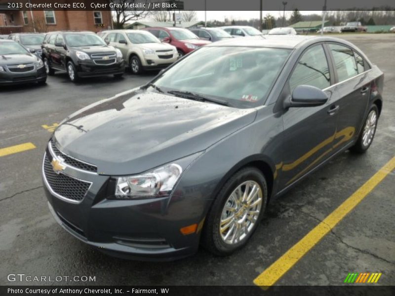 Cyber Gray Metallic / Jet Black 2013 Chevrolet Cruze ECO