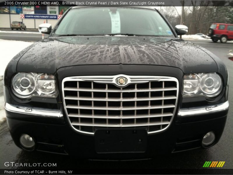 Brilliant Black Crystal Pearl / Dark Slate Gray/Light Graystone 2006 Chrysler 300 C HEMI AWD