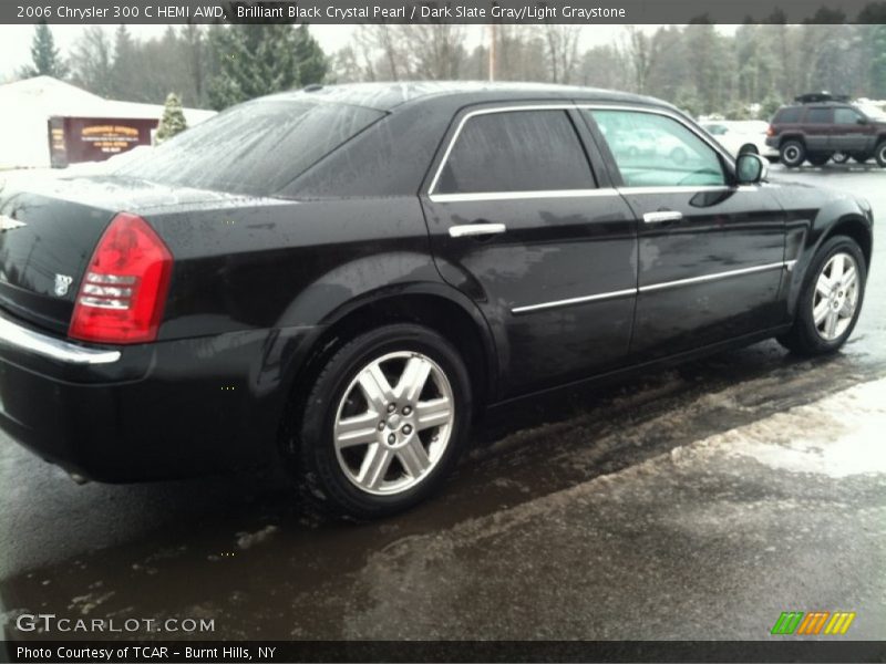 Brilliant Black Crystal Pearl / Dark Slate Gray/Light Graystone 2006 Chrysler 300 C HEMI AWD