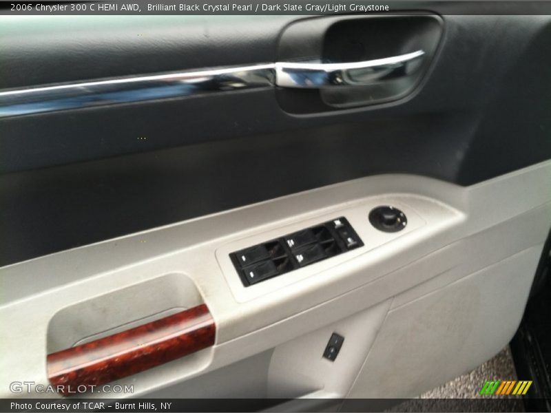 Brilliant Black Crystal Pearl / Dark Slate Gray/Light Graystone 2006 Chrysler 300 C HEMI AWD