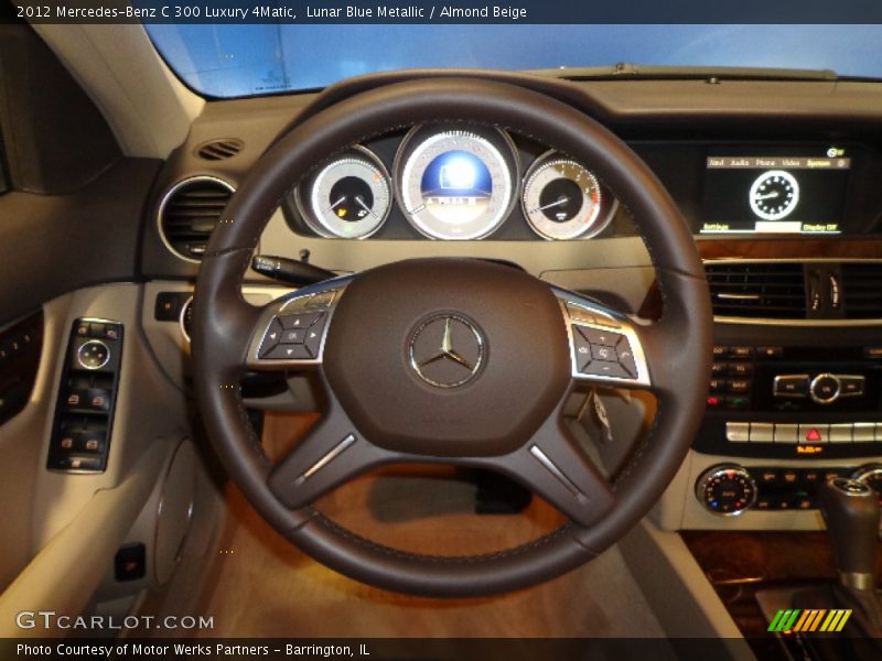Lunar Blue Metallic / Almond Beige 2012 Mercedes-Benz C 300 Luxury 4Matic