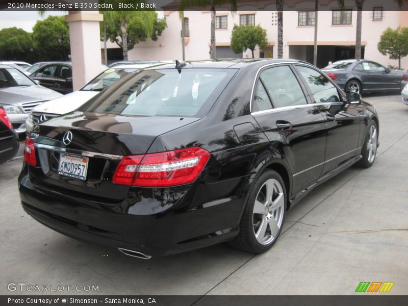 Black / Black 2010 Mercedes-Benz E 350 Sedan