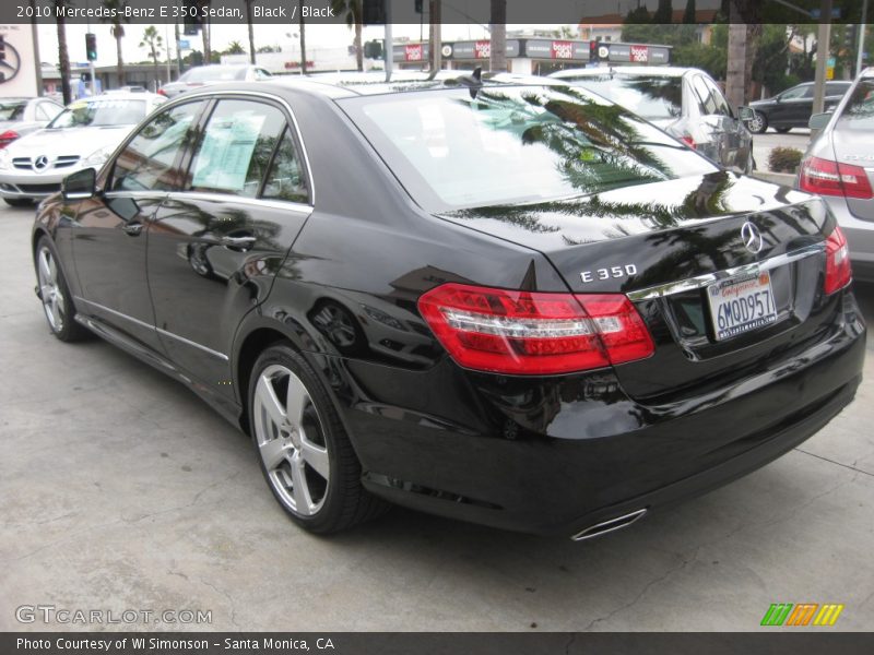 Black / Black 2010 Mercedes-Benz E 350 Sedan