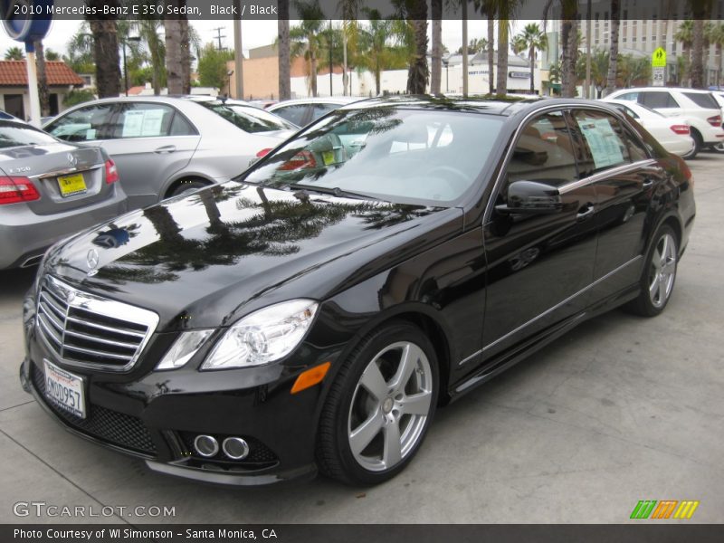 Black / Black 2010 Mercedes-Benz E 350 Sedan