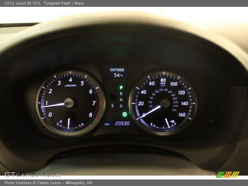 Tungsten Pearl / Black 2011 Lexus ES 350