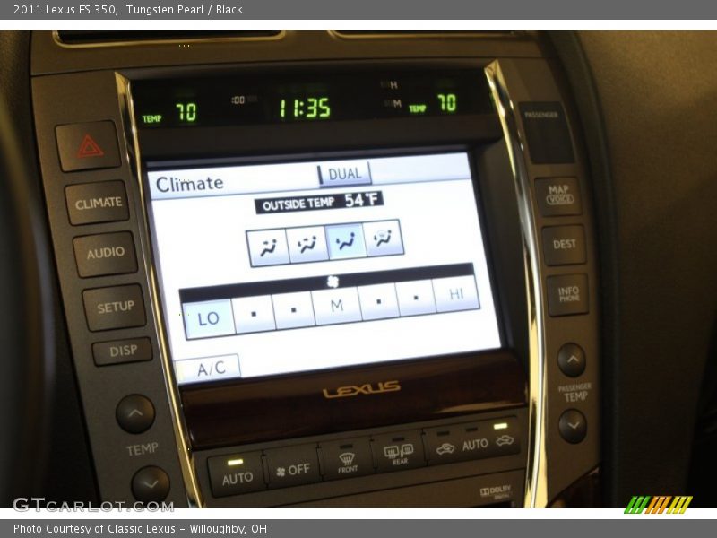 Tungsten Pearl / Black 2011 Lexus ES 350