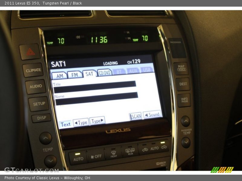 Tungsten Pearl / Black 2011 Lexus ES 350