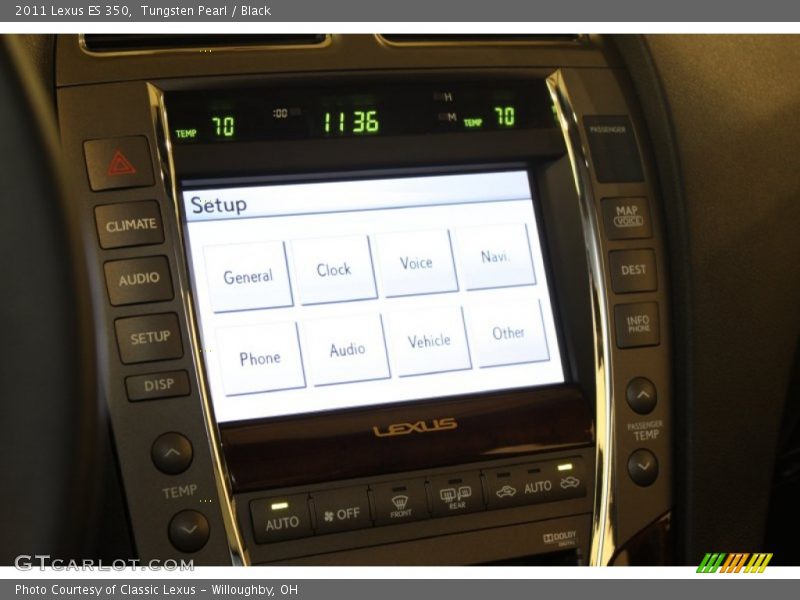 Tungsten Pearl / Black 2011 Lexus ES 350