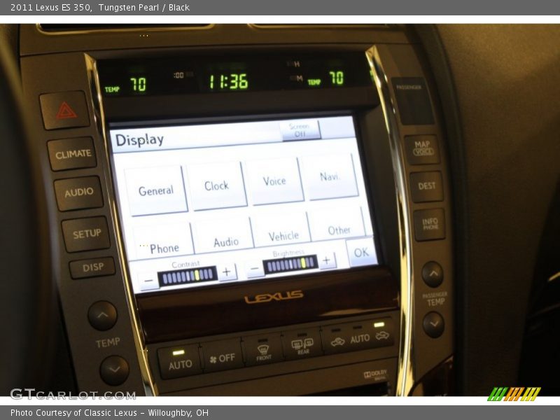 Tungsten Pearl / Black 2011 Lexus ES 350