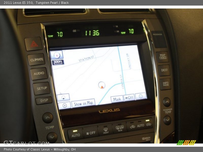 Tungsten Pearl / Black 2011 Lexus ES 350