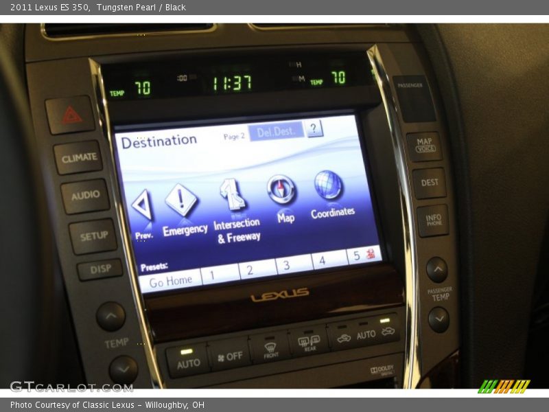 Tungsten Pearl / Black 2011 Lexus ES 350