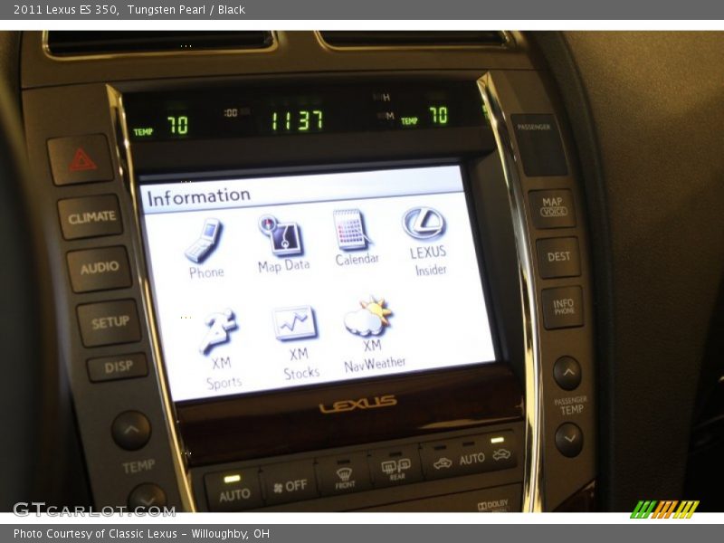 Tungsten Pearl / Black 2011 Lexus ES 350