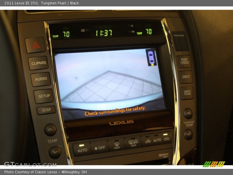 Tungsten Pearl / Black 2011 Lexus ES 350