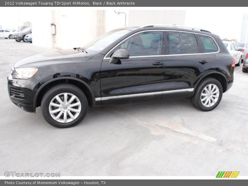 Black / Black Anthracite 2012 Volkswagen Touareg TDI Sport 4XMotion