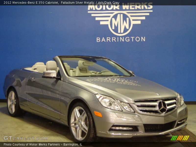 Palladium Silver Metallic / Ash/Dark Grey 2012 Mercedes-Benz E 350 Cabriolet