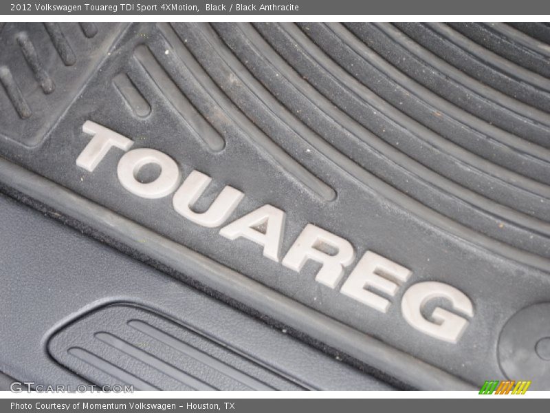 Black / Black Anthracite 2012 Volkswagen Touareg TDI Sport 4XMotion