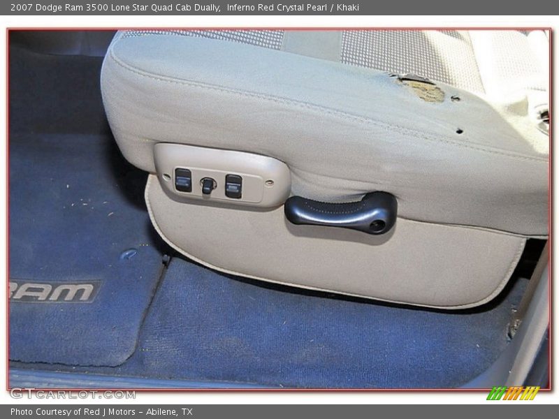 Inferno Red Crystal Pearl / Khaki 2007 Dodge Ram 3500 Lone Star Quad Cab Dually