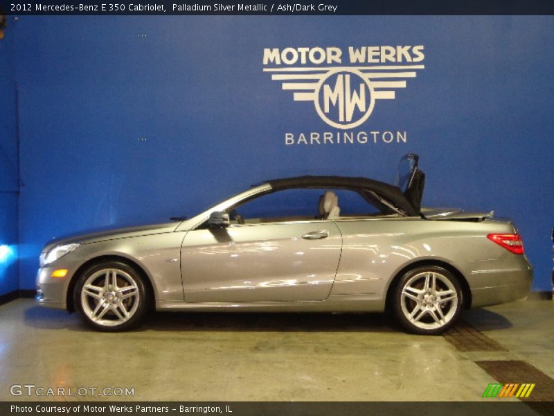 Palladium Silver Metallic / Ash/Dark Grey 2012 Mercedes-Benz E 350 Cabriolet