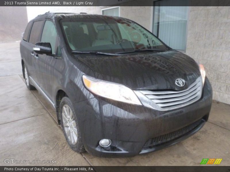 Black / Light Gray 2013 Toyota Sienna Limited AWD