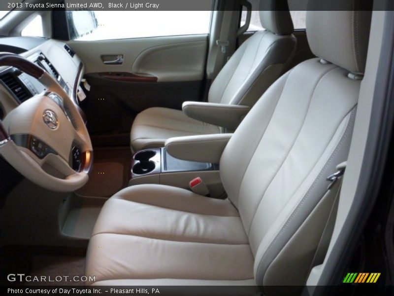 Black / Light Gray 2013 Toyota Sienna Limited AWD